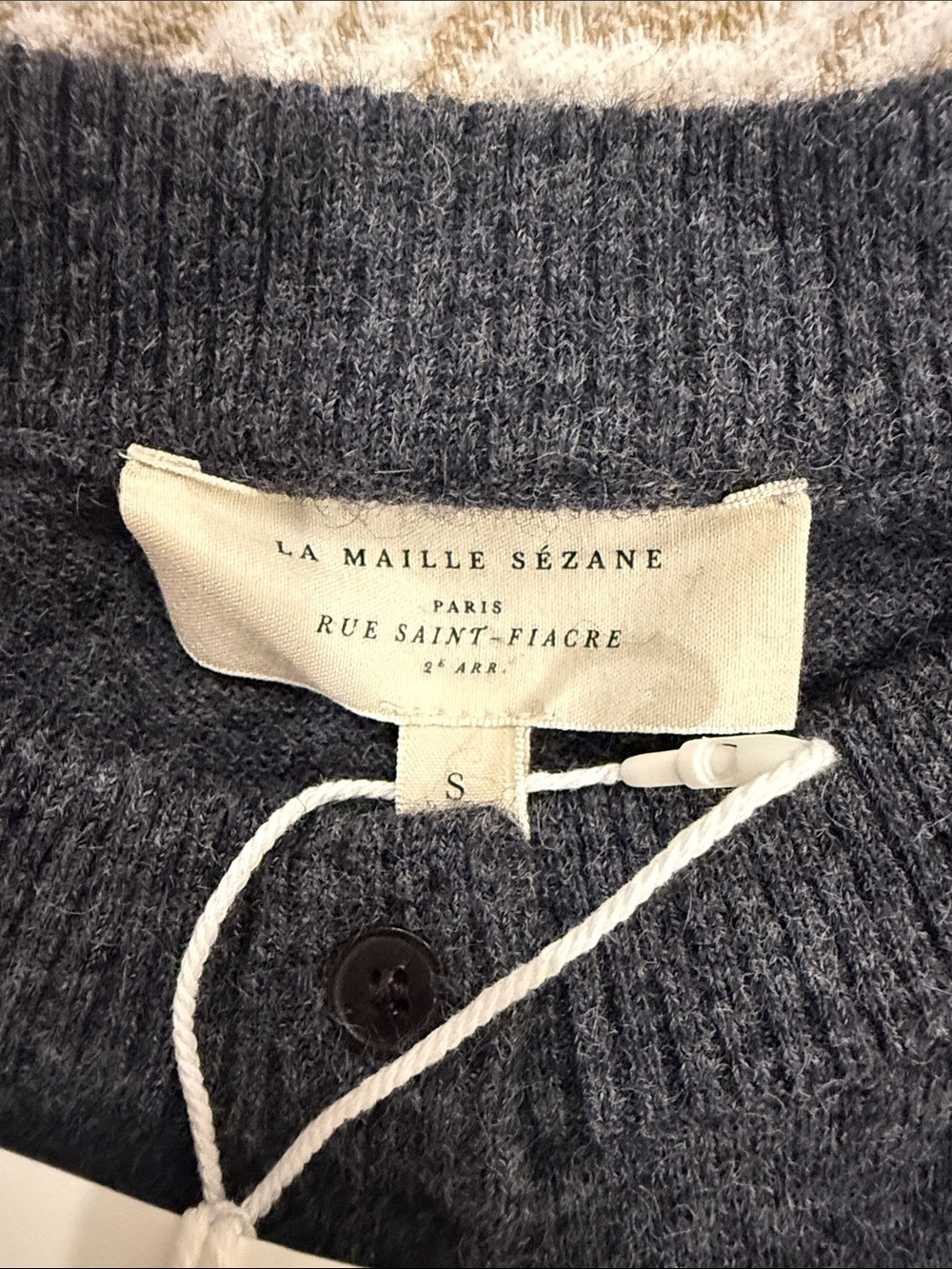 NWT Sezane Lisa Cardigan Charcoal Grey S - Picture 12 of 14